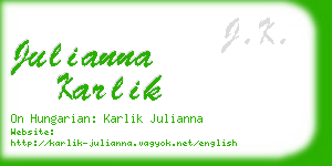 julianna karlik business card